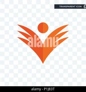 Ganpati vektor Icon auf transparentem Hintergrund isoliert, ganpati logo Konzept Stock Vektor