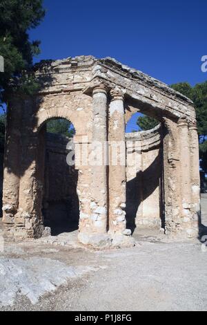 Spanien - Katalonien - Montsià (Kreis) - TARRAGONA. Sant Carles de la Ràpita; La Glorieta (barroco inacabado). Stockfoto