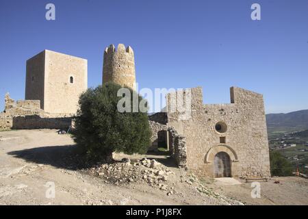 Spanien - Katalonien - Montsià (Kreis) - TARRAGONA. Ulldecona; Castell/Castillo mittelalterliche. Stockfoto