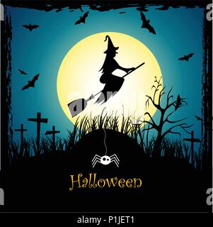 Halloween Grußkarten Stock Vektor
