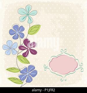 Floral Grußkarte Stock Vektor