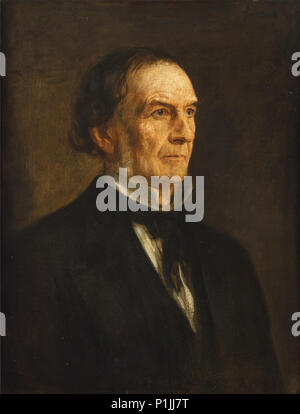 Porträt von William Ewart Gladstone (29. Dezember 1809. - 19. Mai 1898) von Franz von Lenbach, 1874, Öl auf Leinwand, Abmessungen 70×53 cm, Privatsammlung Stockfoto