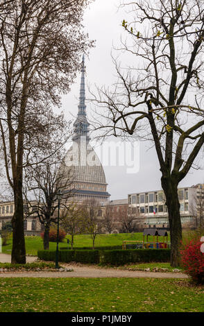 Mole Antonelliana Turm in Turin, Italien ist eines der berühmtesten Wahrzeichen in dieser Italienischen Stadt Stockfoto