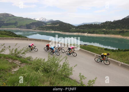 Criterium Du Dauphine 2018 Stufe 7 Cormet de Roselend Auvergne Rhône Alpes Frankreich UCI Pro Tour Stockfoto