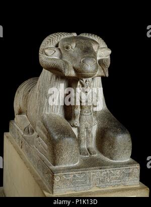 Statue der Ram des Amun, c680 BC. Artist: Unbekannt. Stockfoto