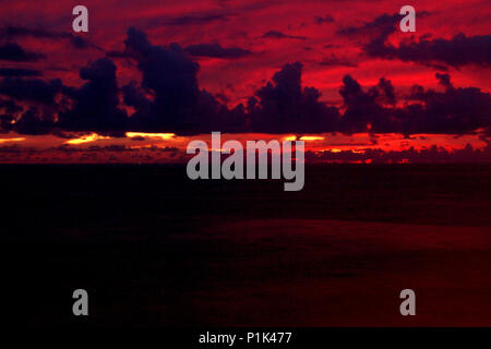 Sonnenuntergang, Paraíba, Cabo-Branco, João Pessoa, Brasilien Stockfoto