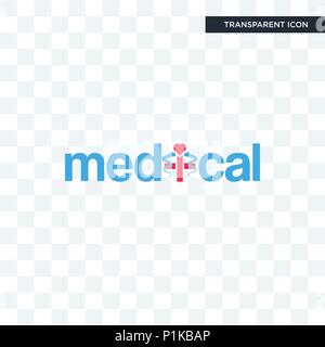 Medizinische vektor Icon auf transparentem Hintergrund isoliert, Medical logo Konzept Stock Vektor