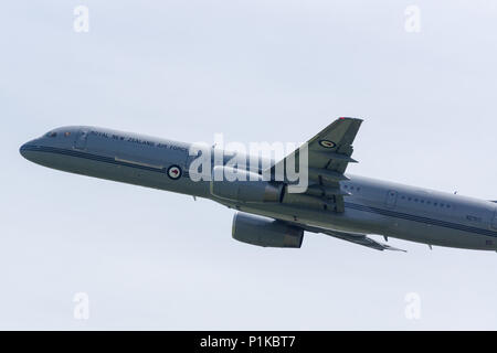Boeing 757-2 K2 militärische Transportflugzeuge von 40 Squadron Royal New Zealand Air Force Stockfoto