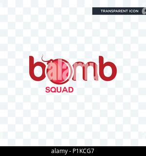 Bomb Squad vektor Icon auf transparentem Hintergrund isoliert, Bomb Squad logo Konzept Stock Vektor