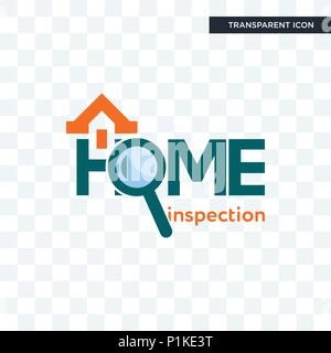 Home Inspektion vektor Icon auf transparentem Hintergrund isoliert, Hauptkontrolle logo Konzept Stock Vektor