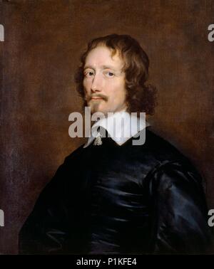 Portrait von John Hampden, englischer Politiker und MP, Mitte des 17. Jahrhunderts. Künstler: William Dobson. Stockfoto