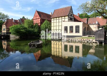 Die Altstadt in Aarhus, Dänemark Stockfoto
