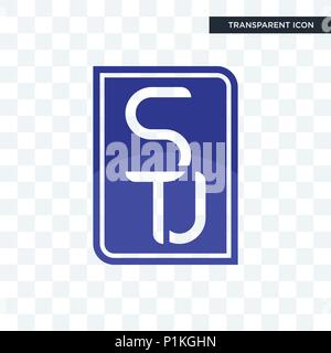 Stu vektor Icon auf transparentem Hintergrund isoliert, Stu logo Konzept Stock Vektor