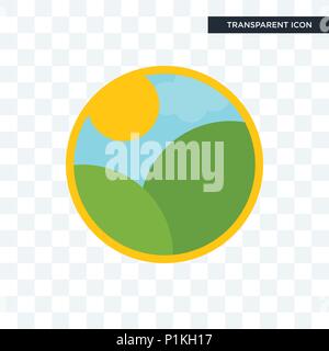 Bauernhof vektor Icon auf transparentem Hintergrund isoliert, Farm logo Konzept Stock Vektor