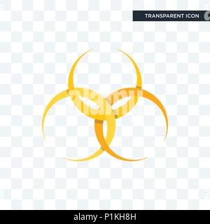 Gefährliche Abfälle vektor Icon auf transparentem Hintergrund isolierte, gefährliche Abfälle logo Konzept Stock Vektor