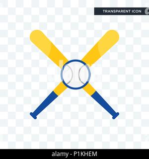 Baseball Team vektor Icon auf transparentem Hintergrund isoliert, Baseball Team logo Konzept Stock Vektor
