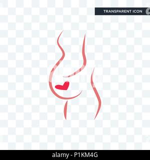 Frauenarzt vektor Icon auf transparentem Hintergrund isoliert, Frauenarzt logo Konzept Stock Vektor