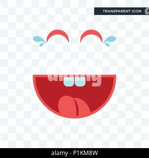 Lachen vektor Icon auf transparentem Hintergrund isoliert, Lachen logo Konzept Stock Vektor