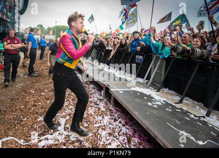 Glastonbury Festival 2017 - Samstag Bild Kaiser Chiefs 24/06/17. Stockfoto