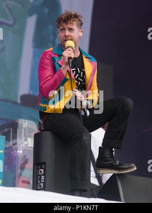 Glastonbury Festival 2017 - Samstag Bild Kaiser Chiefs 24/06/17. Stockfoto