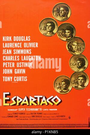 Original Film Titel: Spartacus. Englischer Titel: Spartacus. Regisseur: Stanley Kubrick. Jahr: 1960. Stars: SPARTAKUS. Credit: BRYNA/Universal/Album Stockfoto