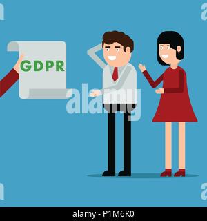 Benachrichtigung der Bevölkerung über die Bipr, vector Abbildung auf einem blauen Hintergrund Stock Vektor