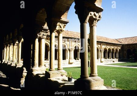 Concatedral de San Pedro Co-Kathedrale; romanischen Kreuzgang. Stockfoto