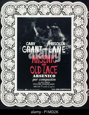 Original Film Titel: Arsenic and Old Lace. Englischer Titel: Arsenic and Old Lace. Regisseur: Frank Capra. Jahr: 1944. Quelle: WARNER BROTHERS/Album Stockfoto