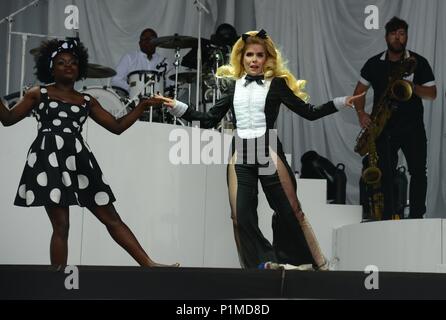 Glastonbury Festival 2015 - Sat abgebildeten Paloma Faith 27/06/2015 Stockfoto