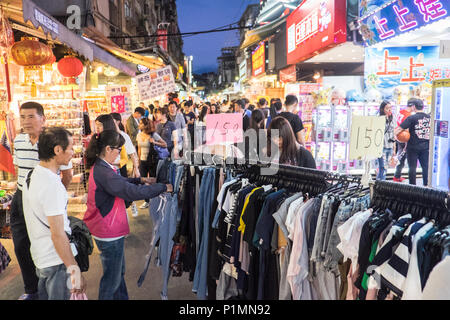 Berühmte, Shilin, Nacht, Straße, Essen, heraus, Lebensmittel, Markt, größte, in, Taiwan, Shi Lin, District, Taipei, Taiwan, China, Chinesisch, Republik China, ROC, Asien, Asiatisch, Stockfoto