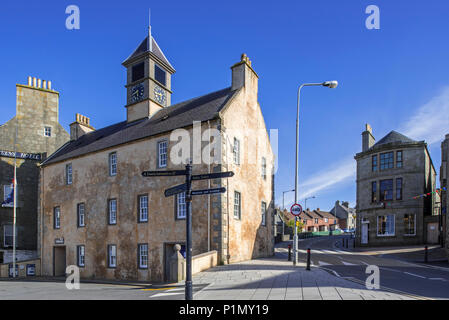 18. jahrhundert alte Mautstelle/Alte Mautstelle in der Stadt Lerwick, Shetlandinseln, Schottland, Großbritannien Stockfoto