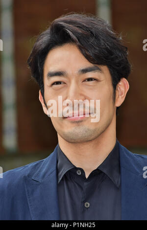 Ryohei Otani, Juni 13, 2018, Tokyo, Japan: Schauspieler Ryohei Otani nehmen an der Pressekonferenz für "yakiniku Dragon' an der Akagi Schrein in Tokio, Japan, am 13. Juni 2018. Dieser Film wird am 22. Juni in Japan öffnen. Stockfoto