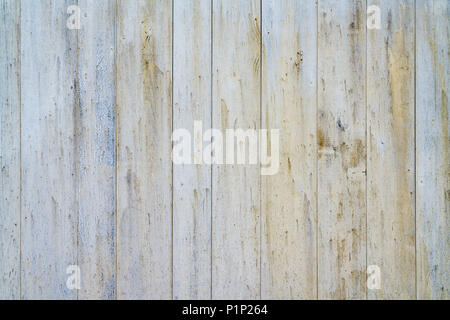 Alte verwitterte White Barn Siding Planken mit abblätternder Farbe Stockfoto