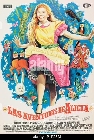 Original Film Titel: Alices Abenteuer im Wunderland. Englischer Titel: Alices Abenteuer im Wunderland. Regisseur: WILLIAM STERLING. Jahr: 1972. Stockfoto