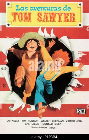 Original Film Titel: Die Abenteuer des Tom Sawyer. Englischer Titel: Die Abenteuer des Tom Sawyer. Regisseur: NORMAN TAUROG. Jahr: 1938. Stockfoto