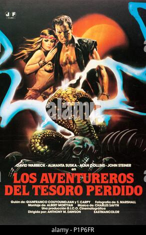 Original Film Titel: ICH CACCIATORI DEL COBRA D'Oro. Englischer Titel: JÄGER DER GOLDENEN KOBRA, DIE. Regisseur: ANTONIO MARGHERITI. Jahr: 1982. Stockfoto