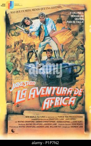 Original Film Titel: JAKE SPEED. Englischer Titel: JAKE SPEED. Regisseur: ANDREW LANE. Jahr: 1986. Credit: BALCOR FILM INVESTOREN/Album Stockfoto