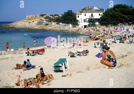 "Cala Agulla" neben "Cala Ratjada". Stockfoto