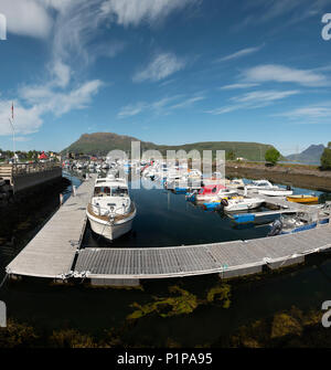 Nesna marina, Norwegen. Stockfoto