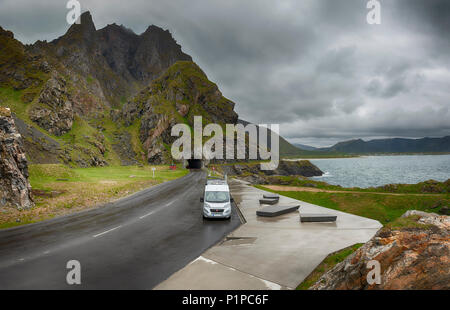 Burstner Citycar Serie 600 in Norwegen Stockfoto