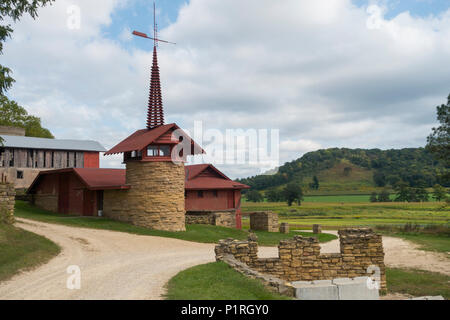 Taliesin Immobilien von Frank Lloyd Wright in Spring Green Wisconsin Stockfoto