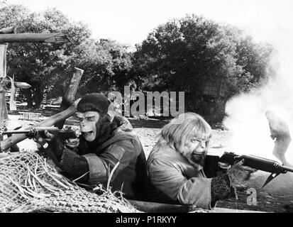 Original Film Titel: SCHLACHT UM DEN Planet der Affen. Englischer Titel: SCHLACHT UM DEN Planet der Affen. Film Regie: J.LEE THOMPSON. Jahr: 1973. Quelle: 20th Century Fox/Album Stockfoto