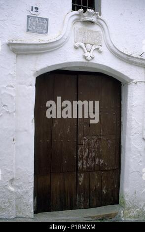 Jerez de los Caballeros, natal Haus von Vasco Nuñez de Balboa (América Eroberer). Stockfoto