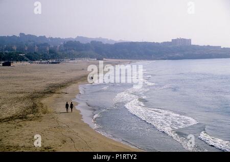 Spanien - Katalonien - Tarragonès (Kreis) - TARRAGONA. Tarragona playa / Platja de l'Arrabassada. Stockfoto