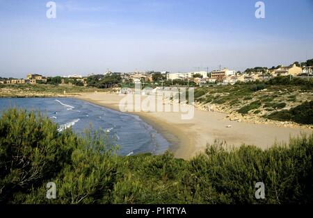 Spanien - Katalonien - Tarragonès (Kreis) - TARRAGONA. Tarragona playa / Platja de la Savinossa. Stockfoto