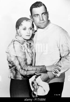 Original Film Titel: HOHE GESCHWINDIGKEIT. Englischer Titel: HOHE GESCHWINDIGKEIT. Regisseur: D. ROSS LEDERMAN. Jahr: 1932. Stars: BUCK JONES, LORETTA SAYERS. Quelle: Columbia Pictures/Album Stockfoto