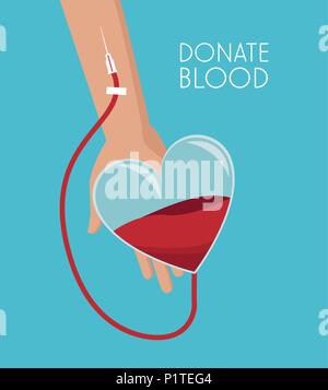 Blut spenden Kampagne Stock Vektor