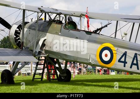 Fairey Swordfish W 5856 von der Royal Navy historischen Flug-Design durch die fairey Aviation Company für die Fleet Air Arm als Torpedobomber Stockfoto