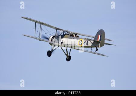 Fairey Swordfish W 5856 von der Royal Navy historischen Flug-Design durch die fairey Aviation Company für die Fleet Air Arm als Torpedobomber Stockfoto