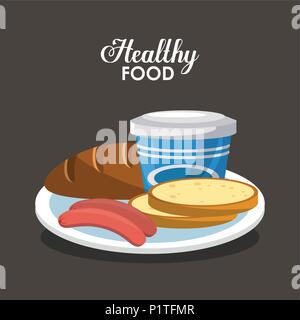 Gesunde Ernährung-Konzept Stock Vektor
